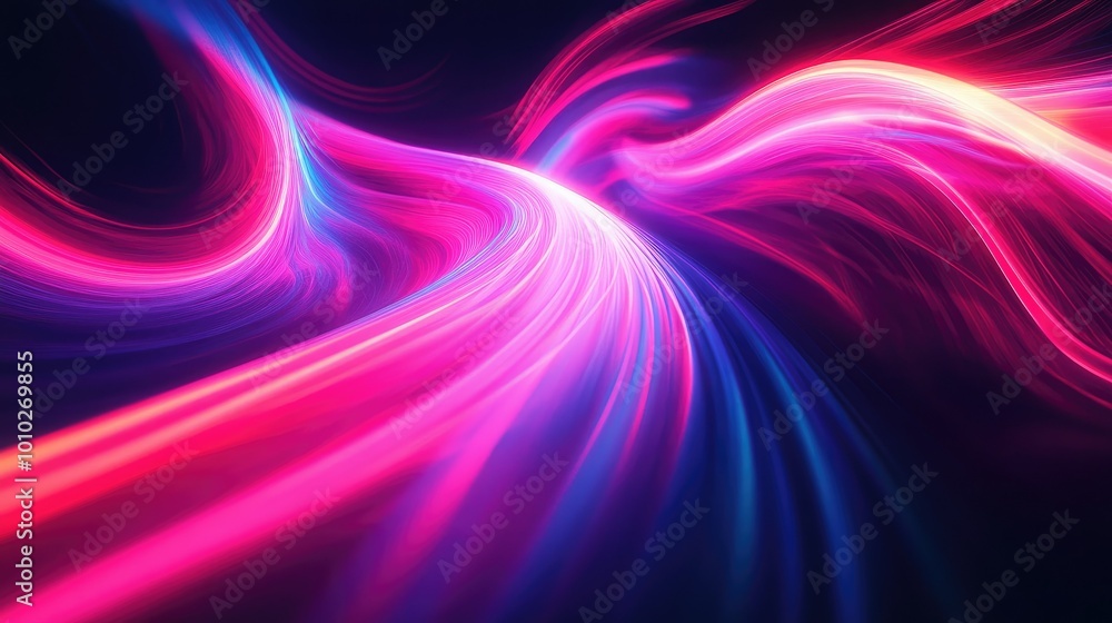 Neon abstract patterns pulsating with energy Neon abstract patterns pulsating with energy