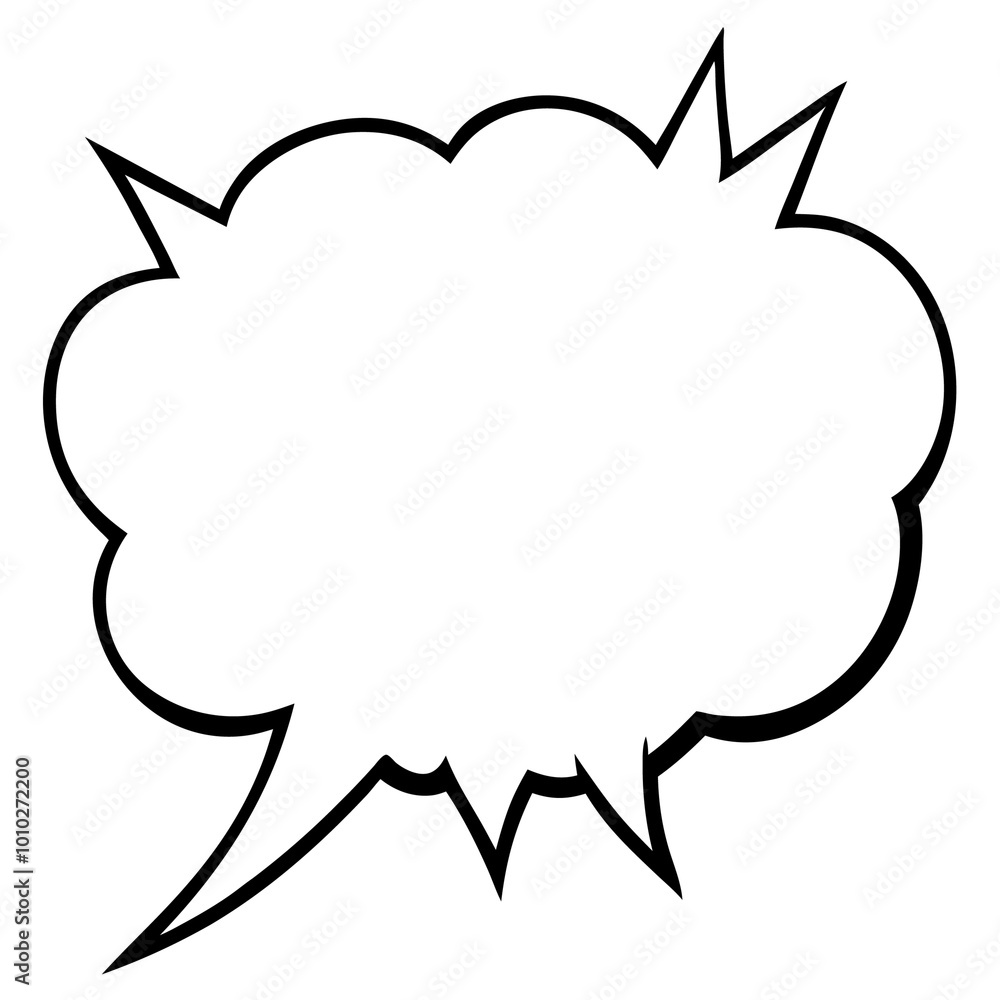 comic speech bubble outline coloring book page line art drawing comic speech bubble outline coloring book page line art drawing