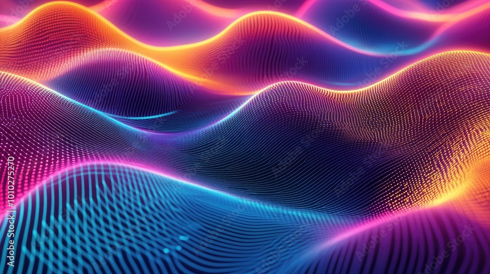 Neon abstract patterns pulsating with energy Neon abstract patterns pulsating with energy