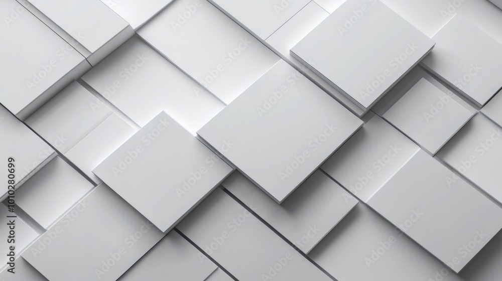 Abstract white geometric background with cubes. square shape. Abstract white geometric background with cubes. square shape.