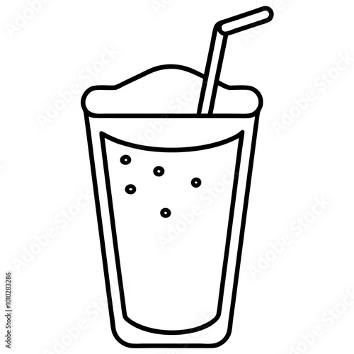 dairy drink outline coloring book page line art drawing