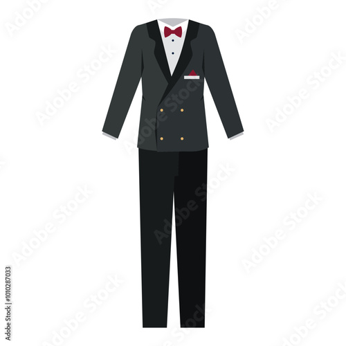 wedding classic formal male tuxedo and bow tie