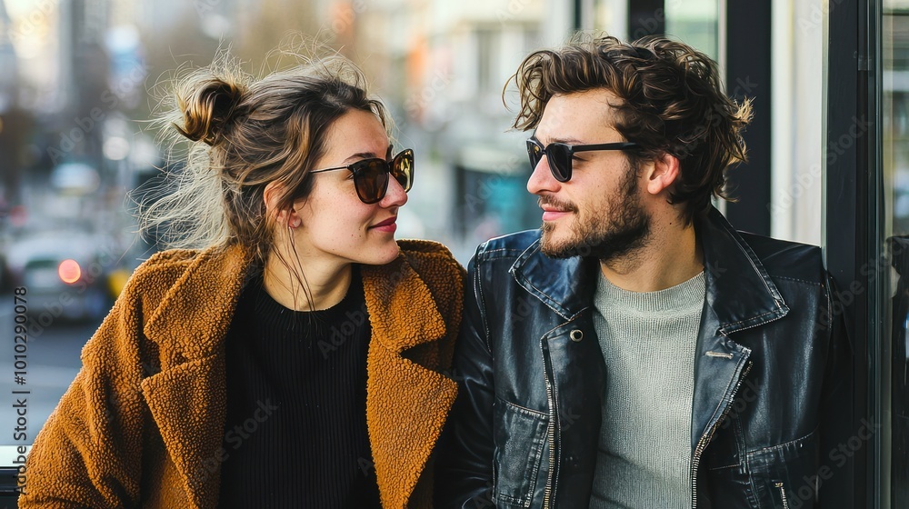 Pair of individuals with contrasting styles or personalities, such as a formal person and someone in casual attire, enjoying each other’s company. Pair of individuals with contrasting styles or personalities, such as a formal person and someone in casual attire, enjoying each other’s company.