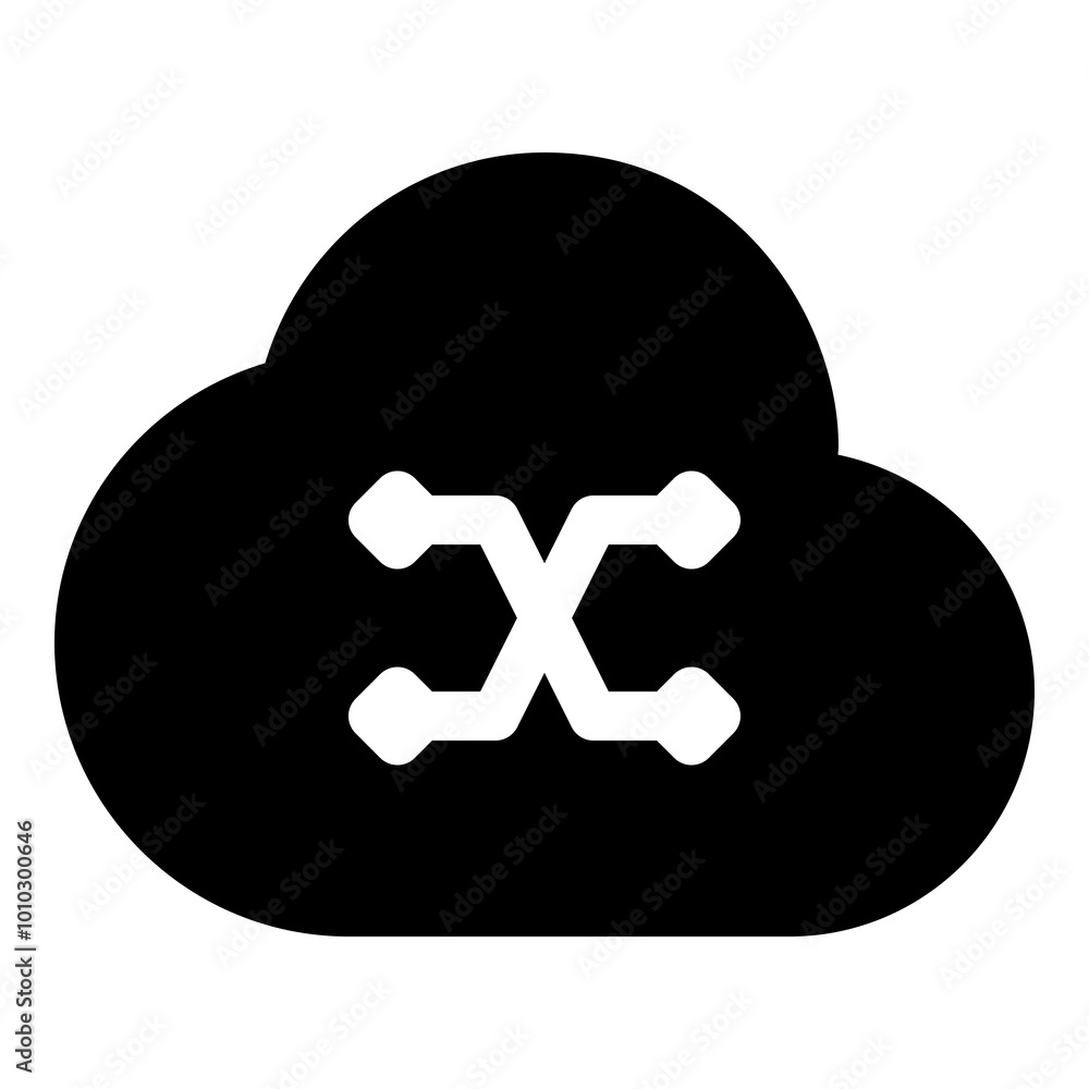 Cloud encryption icon for data security and privacy Cloud encryption icon for data security and privacy