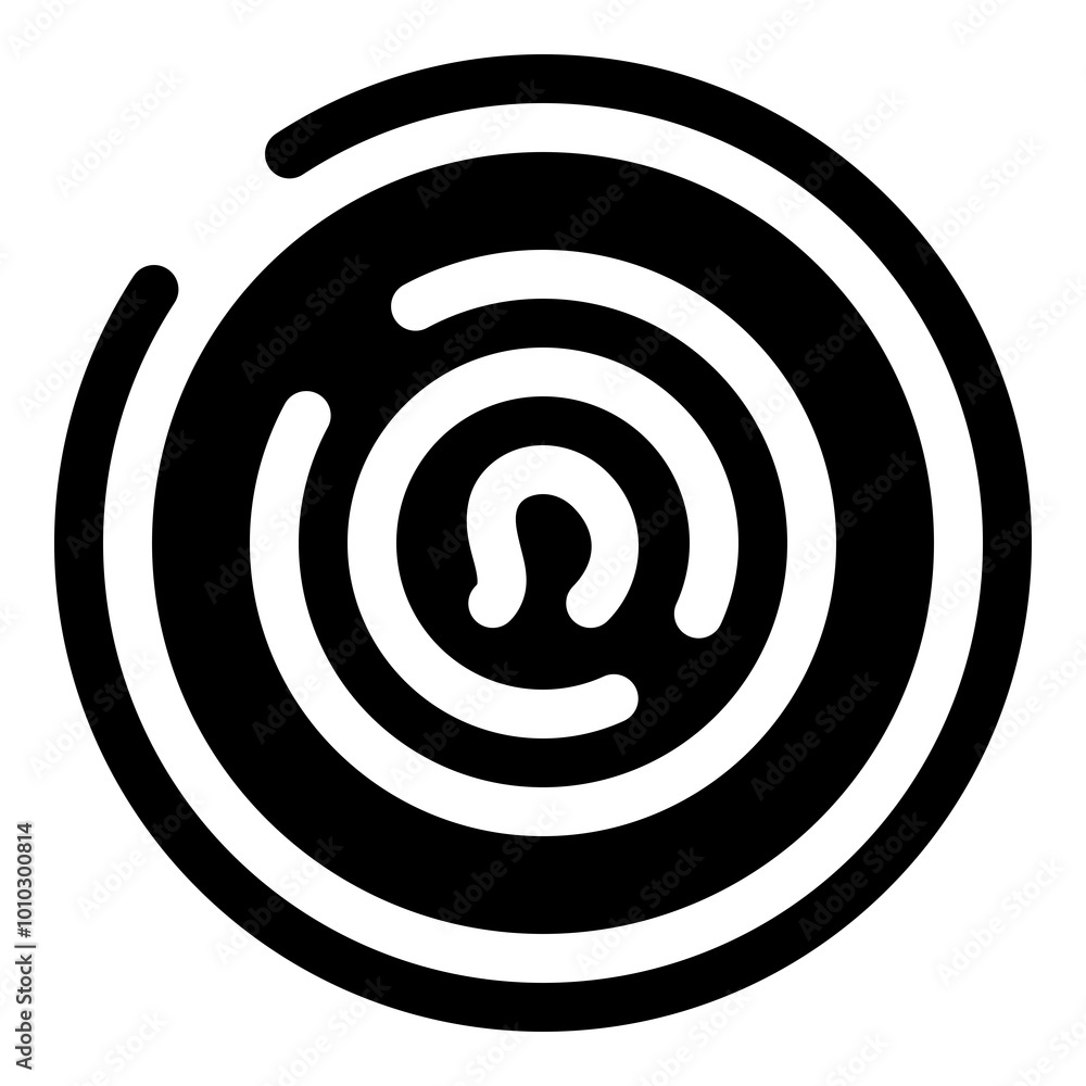 Fingerprint icon for authentication and security Fingerprint icon for authentication and security