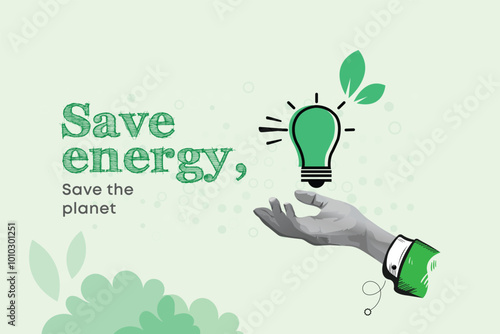 Ecology, environmental problems and protection. Earth day. Collage Art Vector illustration . Creative concept for web banner, social media banner