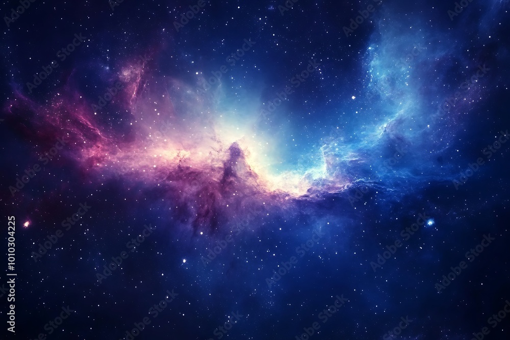 Cosmic Nebula with Stars in Deep Space Cosmic Nebula with Stars in Deep Space