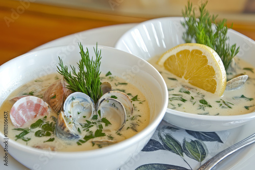 delicious homemade new england clam chowder: a creamy delight