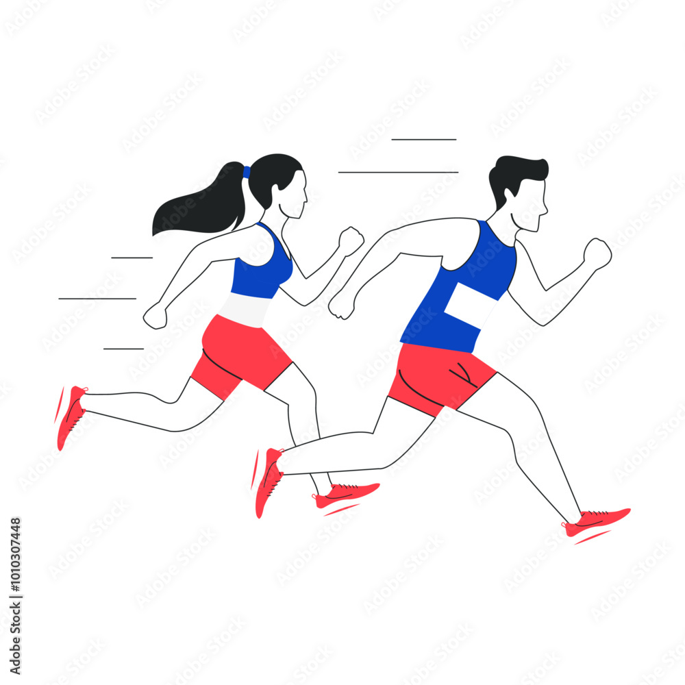 Obraz premium running element design template 