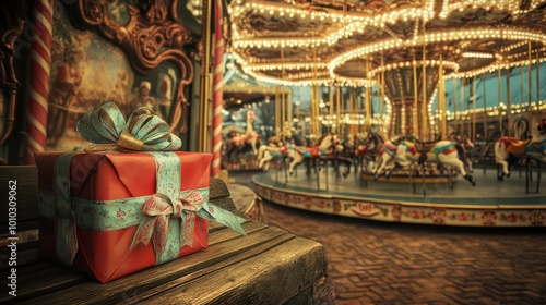 Enchanting Carousel Celebration: A Festive Winter Wonderland