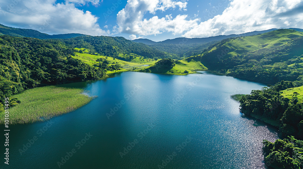 Furnas Lagoon on the island of Sao Miguel in the Azores archipelago Furnas Lagoon on the island of Sao Miguel in the Azores archipelago