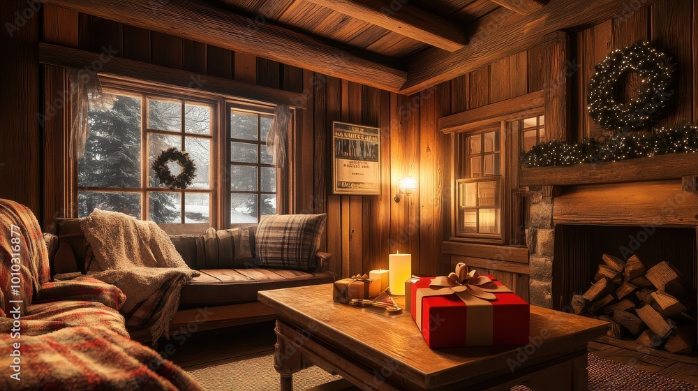 Cozy and Festive Winter Cabin Retreat Cozy and Festive Winter Cabin Retreat