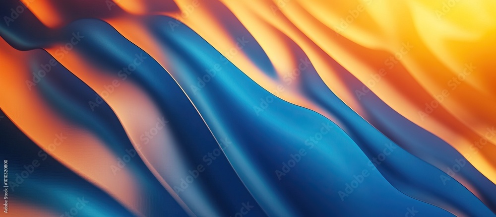 Abstract Blue and Orange Swirls Abstract Blue and Orange Swirls