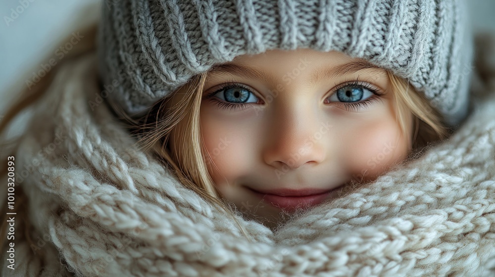 A smiling child in winter attire, showcasing warmth and joy. A smiling child in winter attire, showcasing warmth and joy.