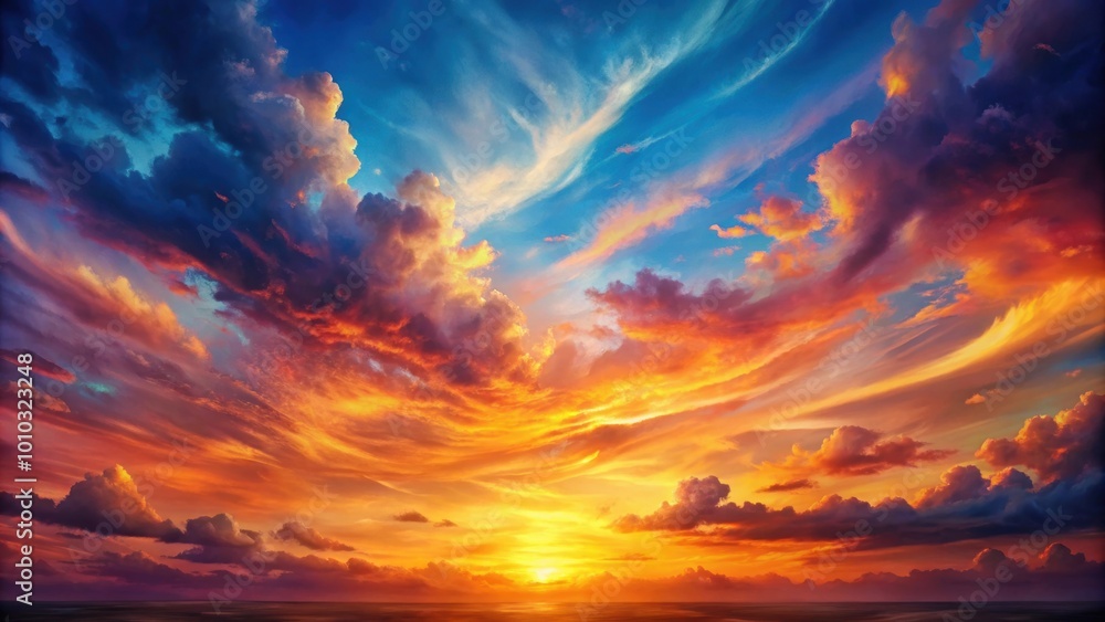 Vibrant sunset clouds painting the sky in a dramatic display, sky, sunset, clouds, dramatic, colorful, vibrant Vibrant sunset clouds painting the sky in a dramatic display, sky, sunset, clouds, dramatic, colorful, vibrant