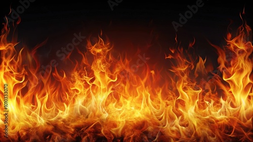 Abstract background of fiery flames with space for text, fire, flames, burning, hot, heat, abstract, background, texture