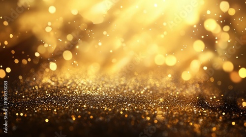 Sparkling light on glossy backdrop