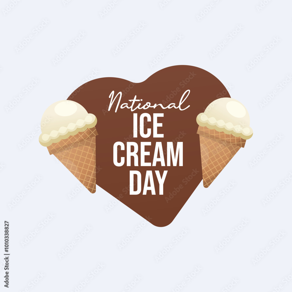 Φωτογραφία vector graphic of National Ice Cream Day ideal for National Ice Cream Day celebration