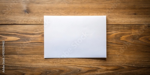 Blank white piece of paper on a wooden desk, paper, blank, white, sheet, document, writing, office, workspace, stationary