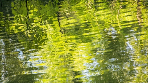 Lush green abstracts in natural serenity