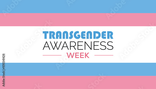 Transgender Awareness Week is observed every year on November. Medical Healthcare Awareness concept. background, placard, banner template Vector illustration design.
