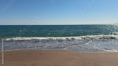 waves on the beach