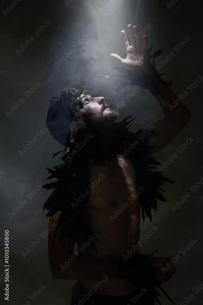 Fototapeta premium artistic dark man