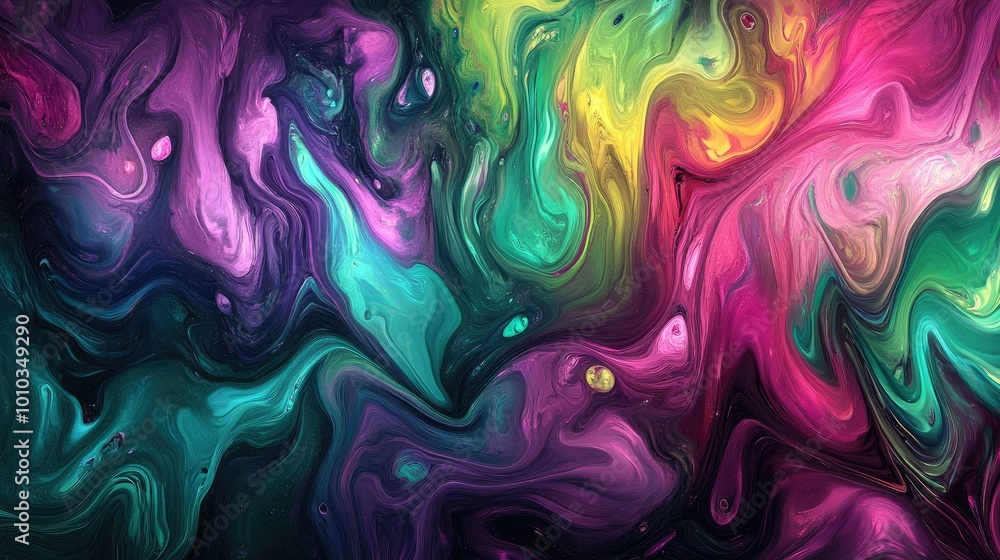 Liquid abstracts swirling in vibrant motion Liquid abstracts swirling in vibrant motion