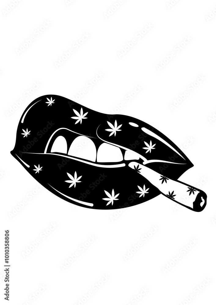 Lip Weed | Cannabis Lips | Rolling Blunt | Smoking Joint | Four Twenty ...