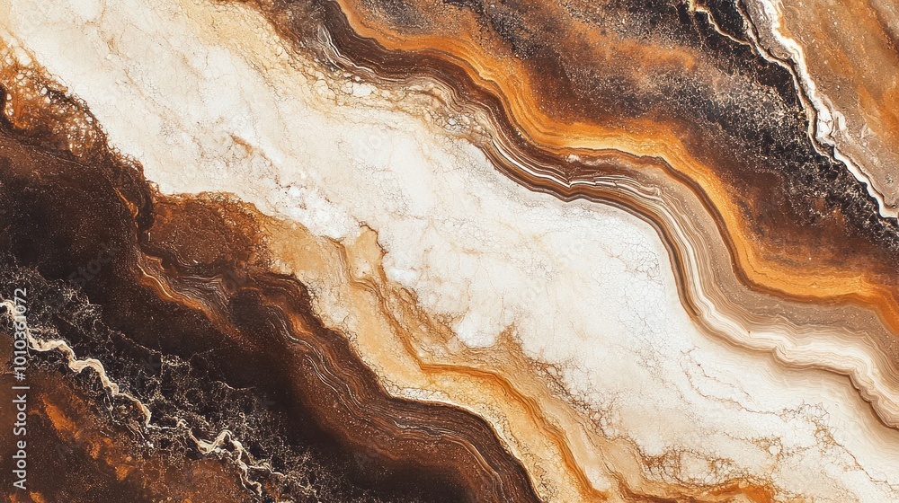 Abstract brown, orange, and white marble texture background. Abstract brown, orange, and white marble texture background.