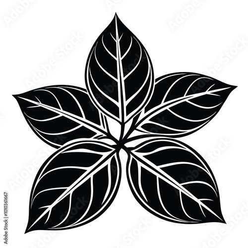 Basil spice plant icon flat vector illustration. Herb leaf. Cooking plant isolated Basil leaves icon on white background