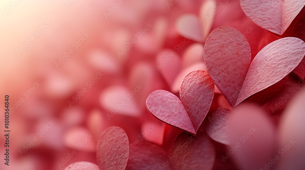 A close-up image of several pink hearts with a soft glow. A close-up image of several pink hearts with a soft glow.