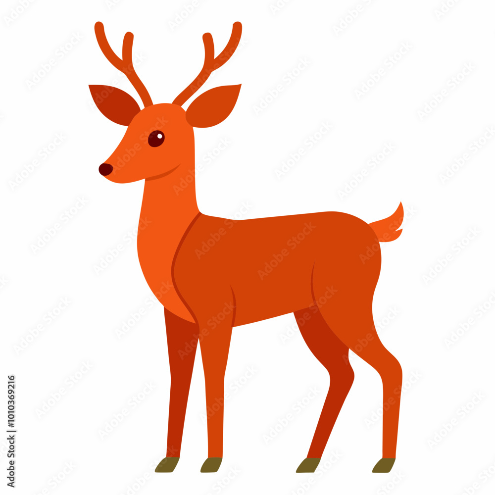 Obraz premium deer with a red nose