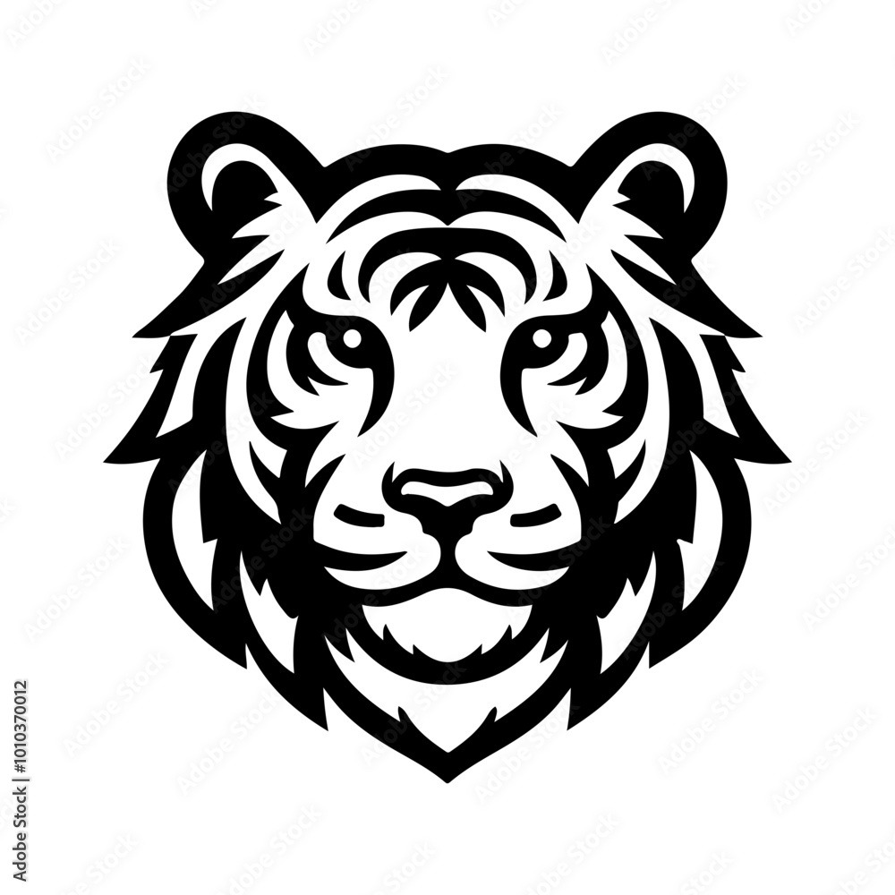 vector tiger simple icon logo illustration, isolated on transparent background vector tiger simple icon logo illustration, isolated on transparent background