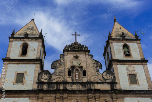 Church and Convent of Sao Francisco in the historic center of Salvador.