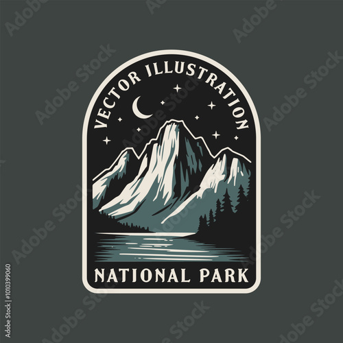 North Cascades National Park logo emblem.