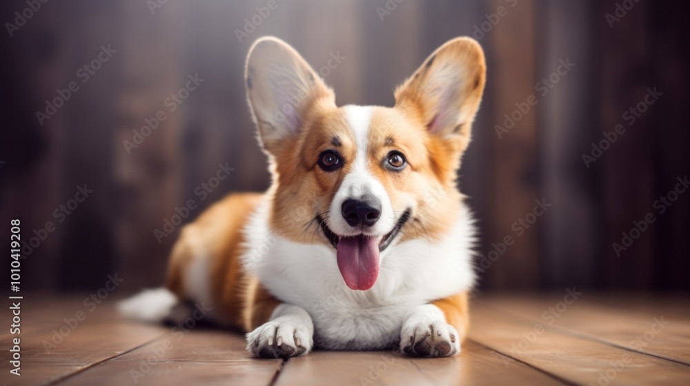Adorable Corgi Puppy Portrait Adorable Corgi Puppy Portrait
