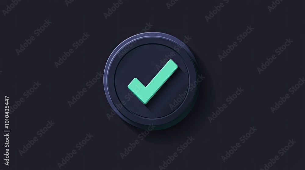 A circular badge with a large green check mark, symbolizing confirmation, verification, or success in a clean, modern design. A circular badge with a large green check mark, symbolizing confirmation, verification, or success in a clean, modern design.