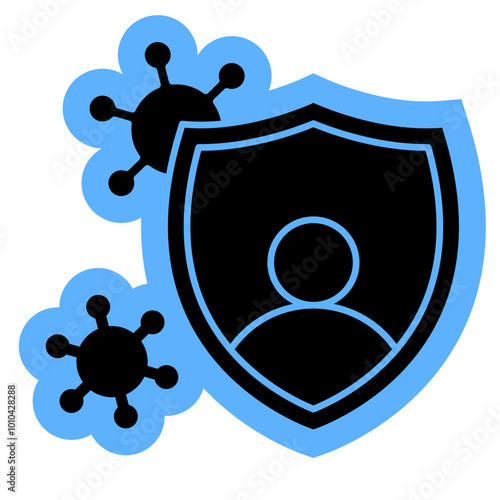 Immune Body Icon, Medical Health