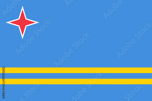 National Flag Aruba, Constituent country in the Kingdom of the Netherlands