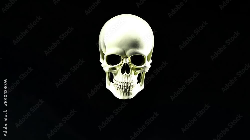 White sceleton on black background. Generative AI White sceleton on black background. Generative AI