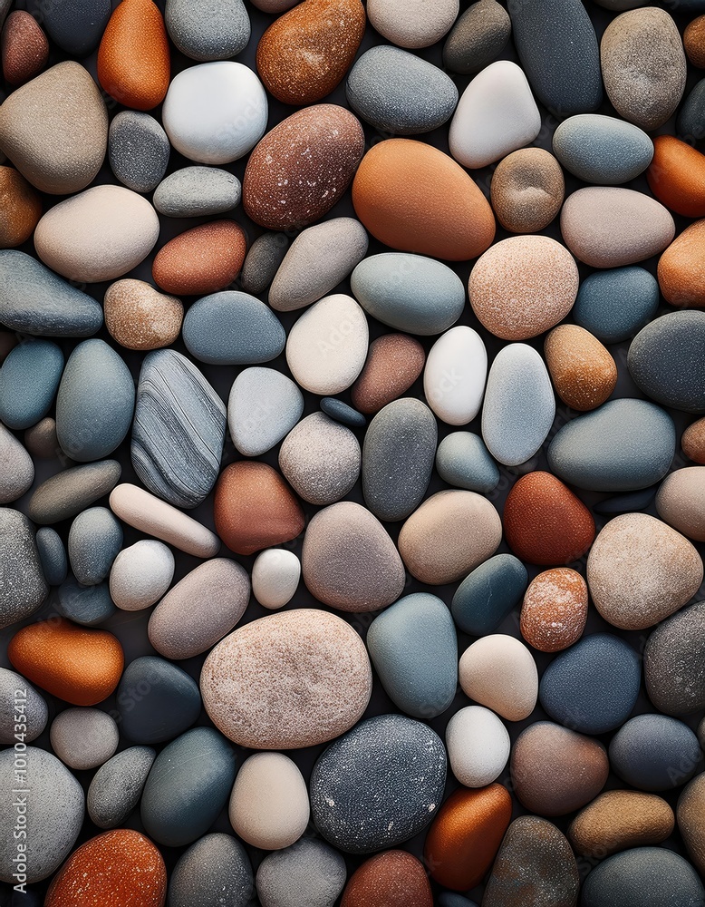 Smooth, colorful stones Smooth, colorful stones