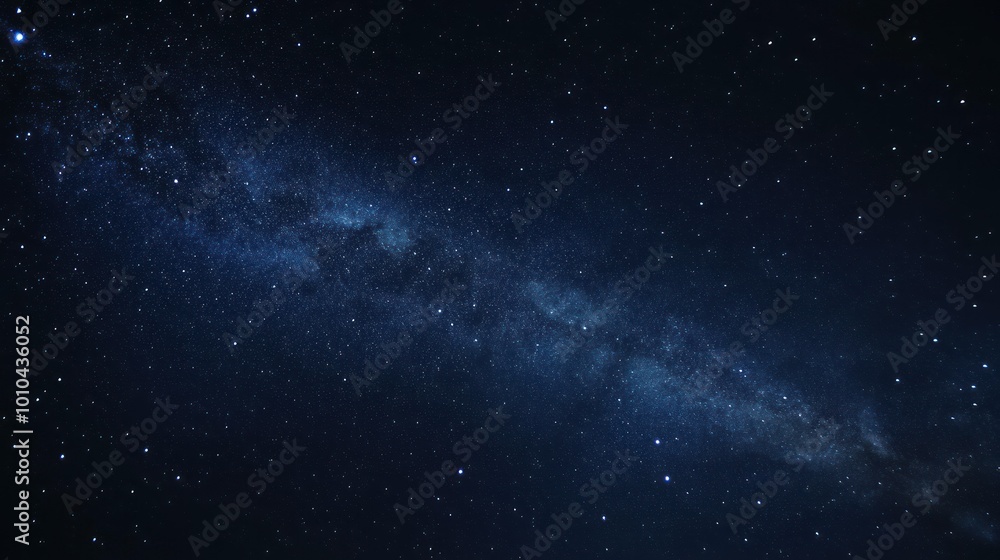 A Night Sky with the Milky Way Galaxy and Stars A Night Sky with the Milky Way Galaxy and Stars