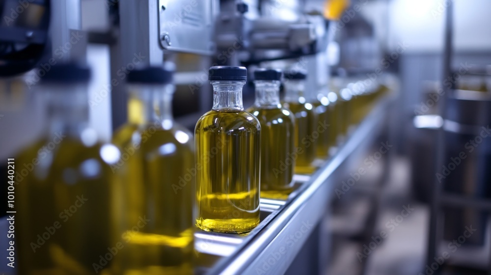 Bottles of Liquid Conveyor Belt Production Line Bottles of Liquid Conveyor Belt Production Line