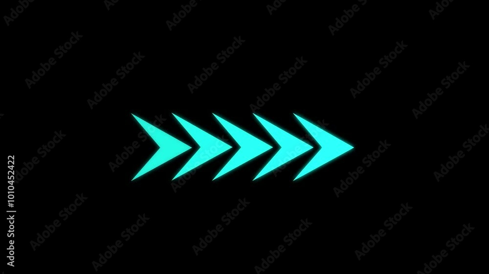Animated ash color pointing right arrow on black background 4k animation video.. Animated ash color pointing right arrow on black background 4k animation video..