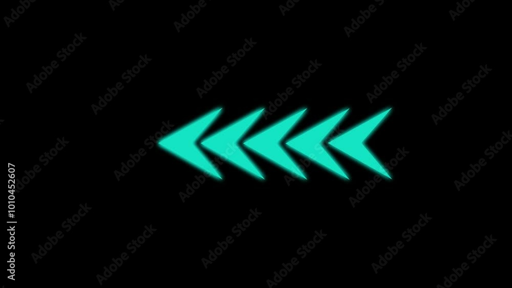 Animated ash color pointing left arrow on black background 4k animation video.. Animated ash color pointing left arrow on black background 4k animation video..