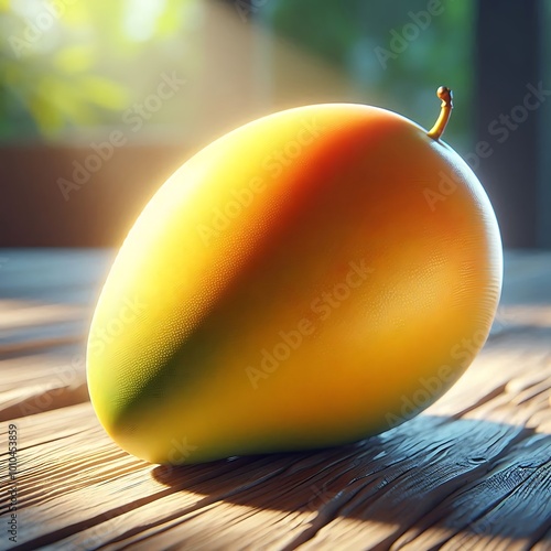 An amazing image of a perfectly ripe Alphonso 