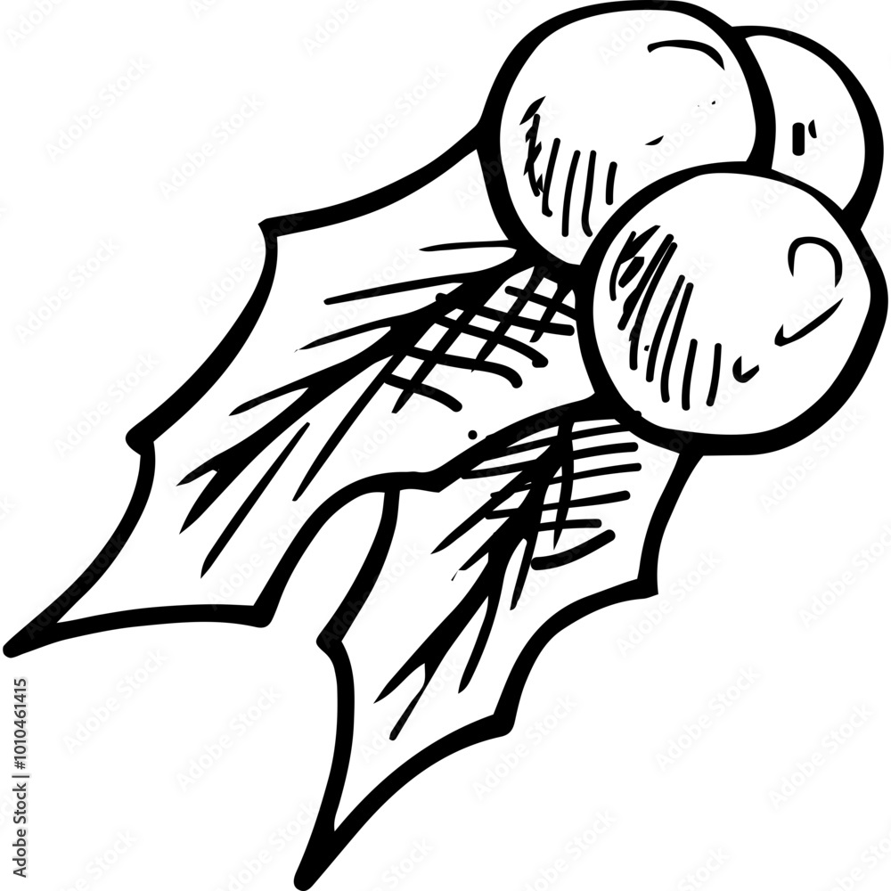 Obraz premium Christmas, New Year Vector Icon element, Isolated white background