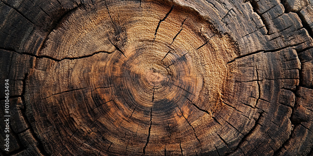 Naklejka premium Wood texture pattern grain, wooden background graphic resource, timbre rough woody brown rustic backdrop