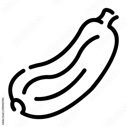 zucchini Line Icon